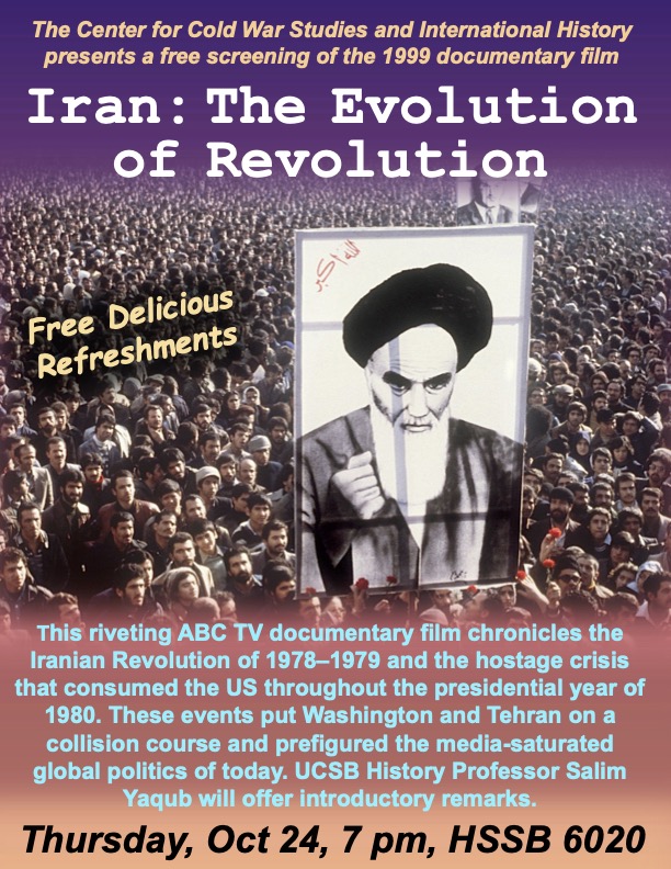 Documentary film screening: "Iran—The Evolution of Revolution," about the Iranian Revolution