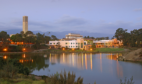 UC Santa Barbara University Center at twilight